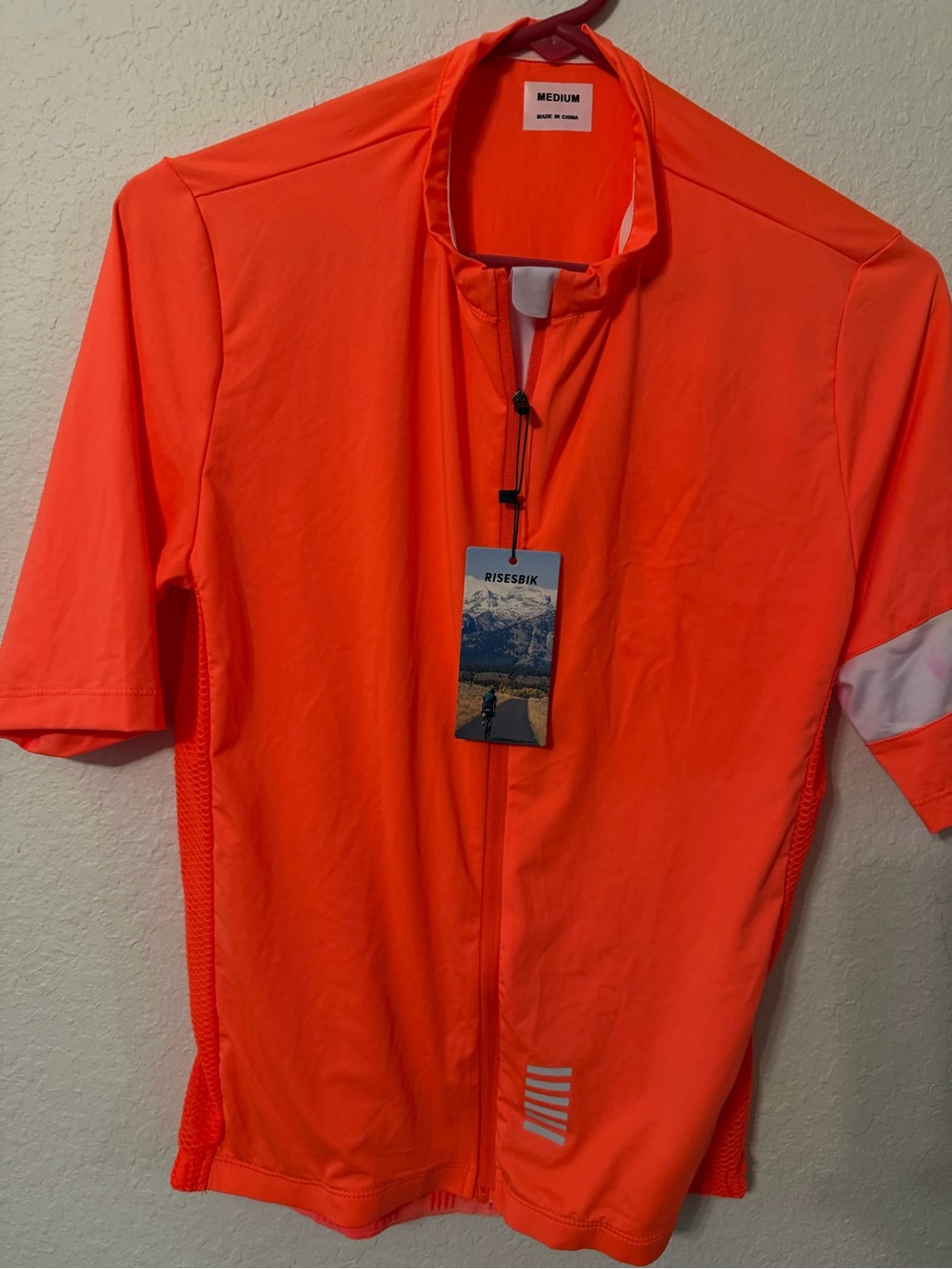 Neon Orange Women's Cycling Jersey - Medium